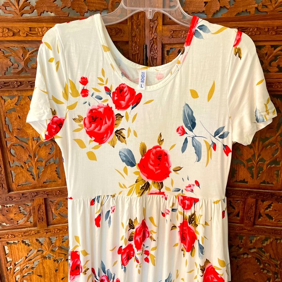 VIISHOW Like brand new dress rayon spandex read black tan sage blue camo colors - Picture 2 of 9